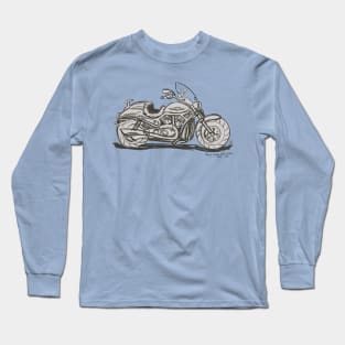 Motorcycle Sketch 1 Long Sleeve T-Shirt